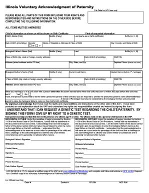  Voluntary Acknowledgement of Paternity Il 2017-2024