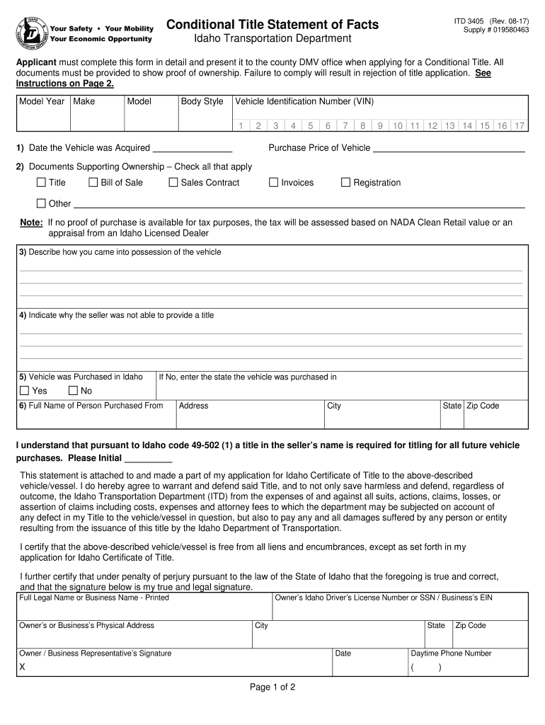 Get and Sign Itd 3405 2017-2022 Form