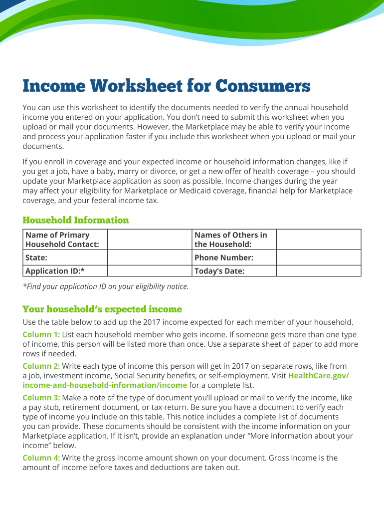 Worksheet Consumers  Form