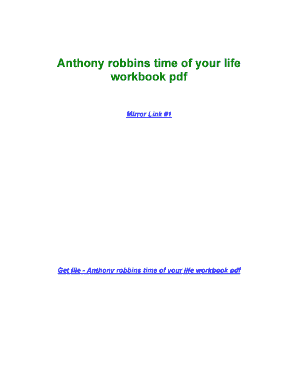 The Time of Your Life PDF  Form