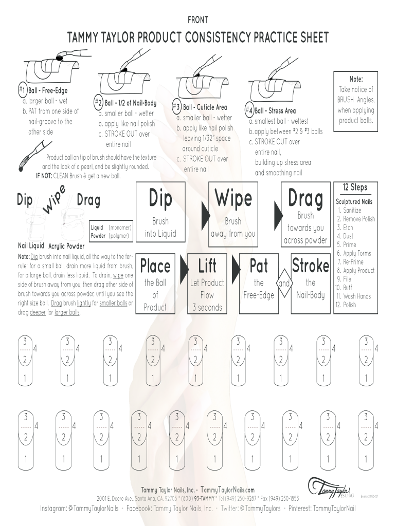 Tammy Taylor Practice Sheet Form