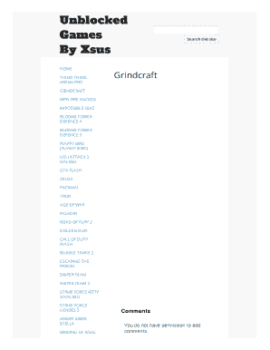 Grindcraft Unblocked  Form