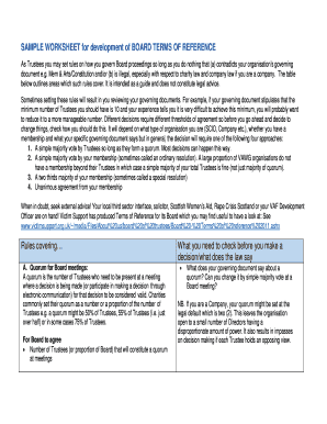 Terms of Reference Sample PDF  Form