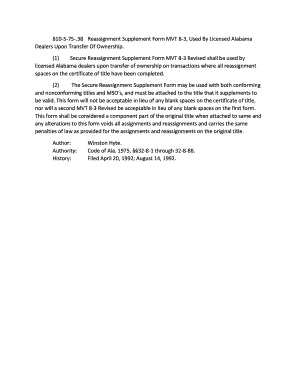 Alabama Reassignment Form Mvt 8 3