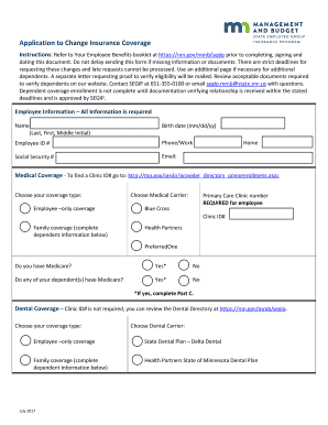 Instructions Refer to Your Employee Benefits Booklet at Httpsmn  Form