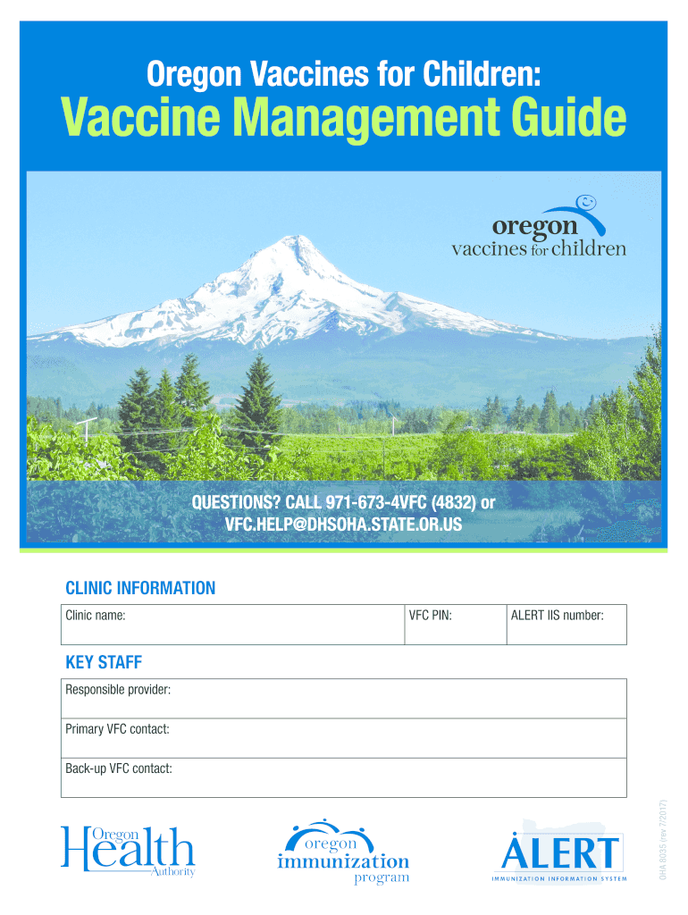  Oregon Vaccines for Children 2017