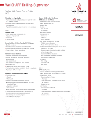 Iadc Wellsharp Study Guide  Form