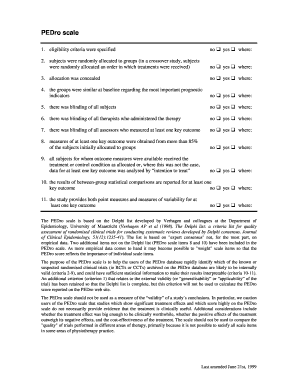 Pedro Scale Word DOC  Form