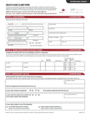 Morcare Claim Form