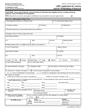 I 589  Form