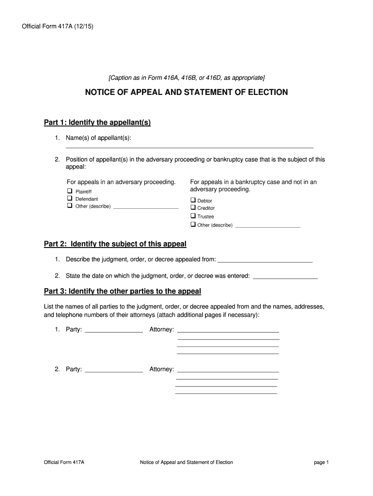  Official Form 417A 1215 2015