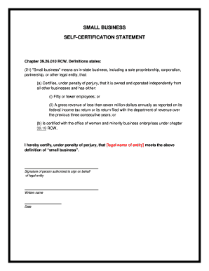 Certification Statement Example  Form