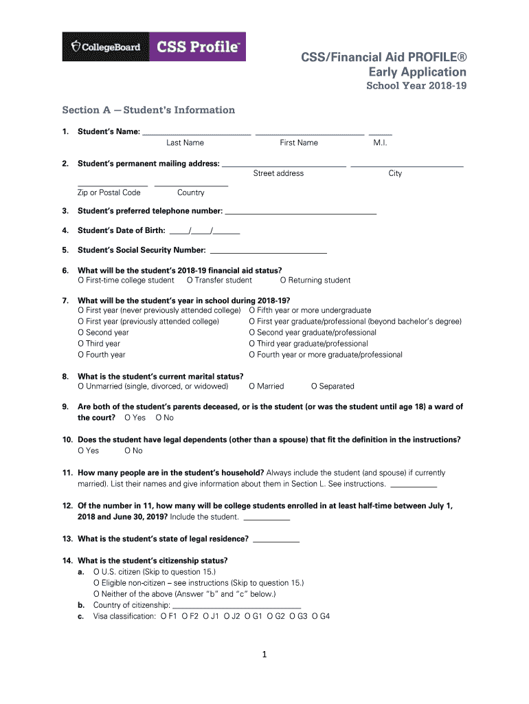 School Year 19  Form