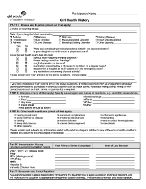  PART I Illness and Injuries Check All that Apply 2017