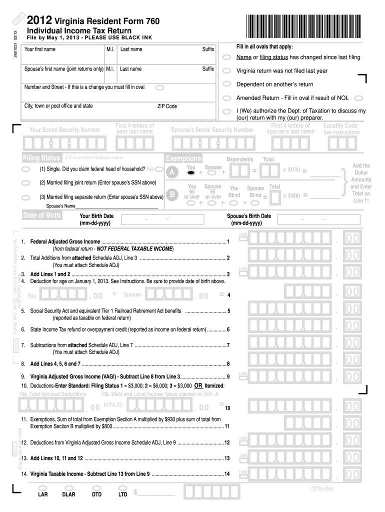  760 Form 2019