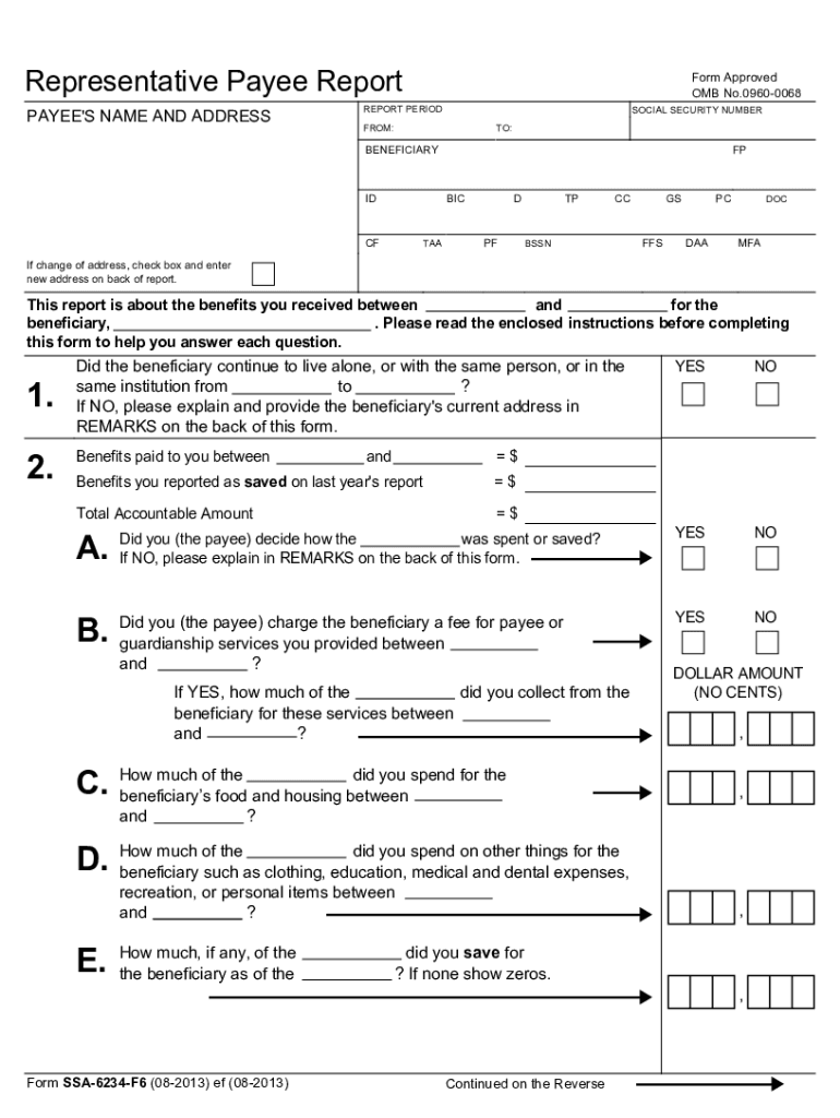 Ssa 6234  Form