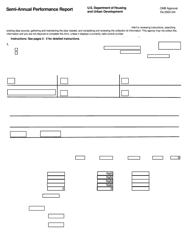 Semi Annual Form