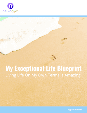 John Assaraf Exceptional Life Blueprint PDF  Form