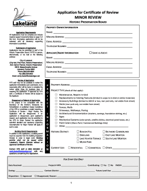 Get and Sign Application for Certificate of Review 2015 Form