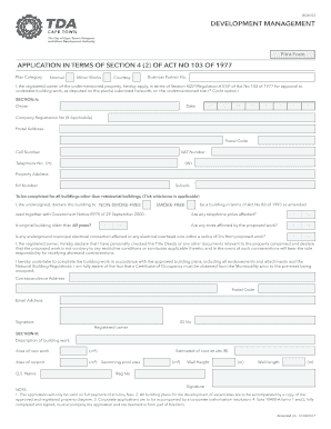 BDM 02 Application Form 01022017 Cdr City of Cape Town