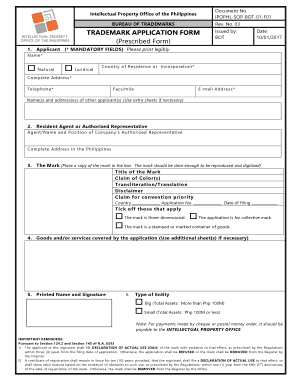 IPOPHL SOP BOT 01 F01  Form