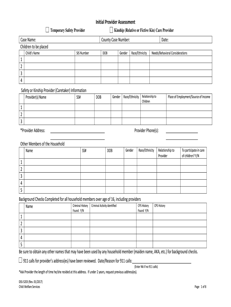 Dss 5203  Form