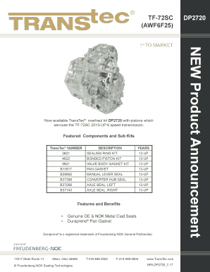 Tf72sc Transmission PDF  Form