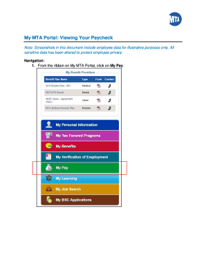 My Mta Portal  Form