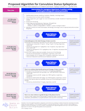 Proposed Algorithm for Convulsive Status Epilepticus  Form