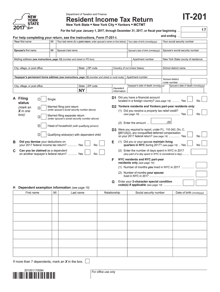  it 201  Form 2017