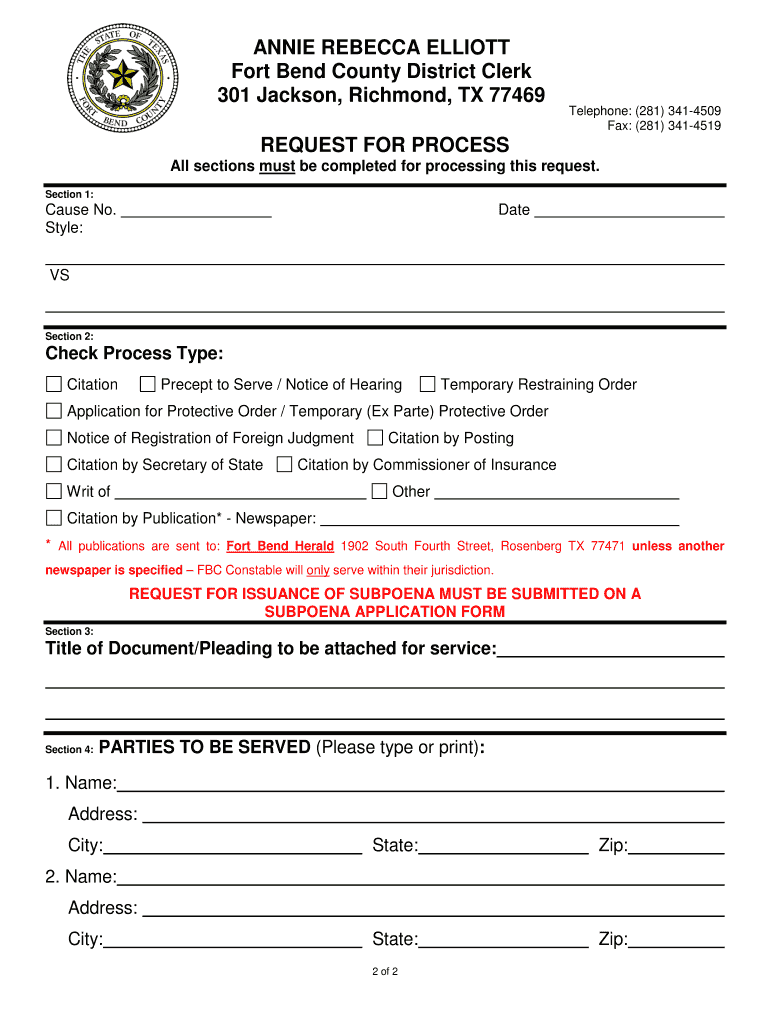 Request Process Form 2014-2025