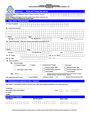 Borang 10 Perkeso  Form