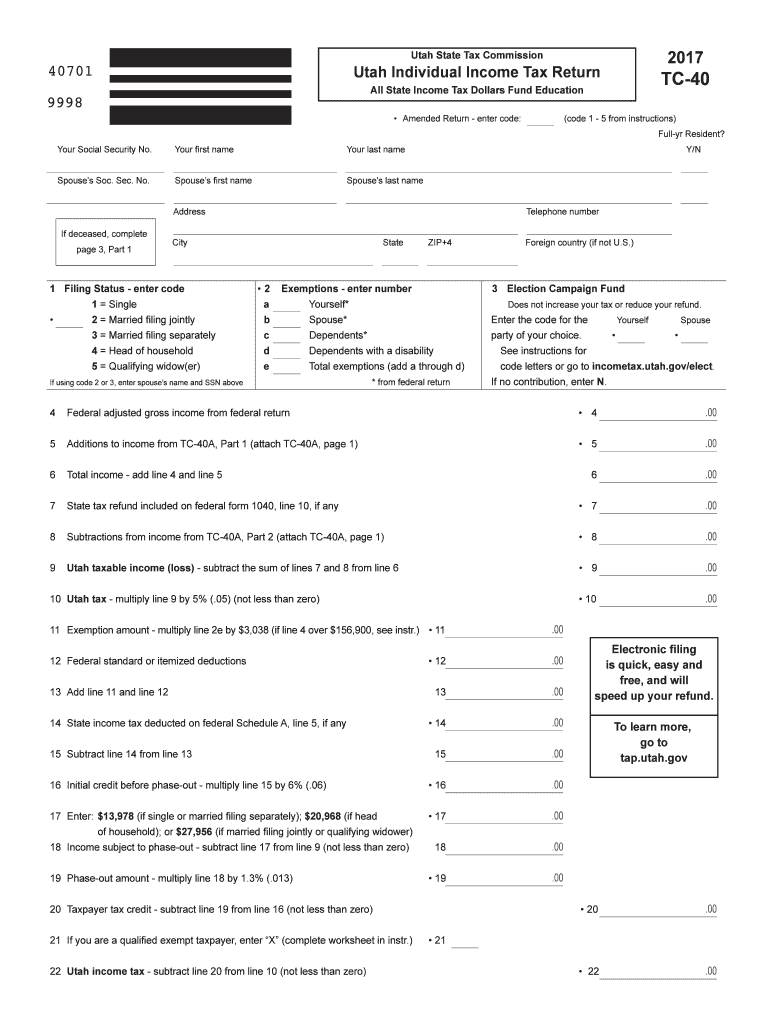  Tc 40  Form 2017