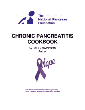 National Pancreas Foundation Cookbook  Form