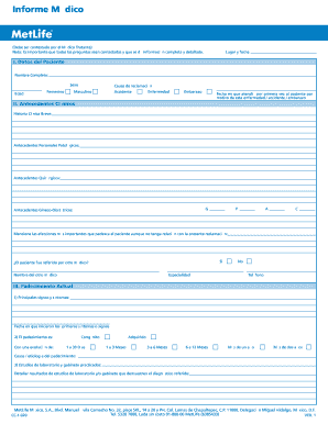 Informe M Dico Metlife Editable