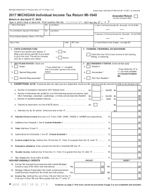 Michigan Form MI-1040