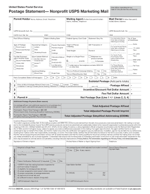 Usps Marketing Mail Form