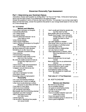 Braverman Test  Form