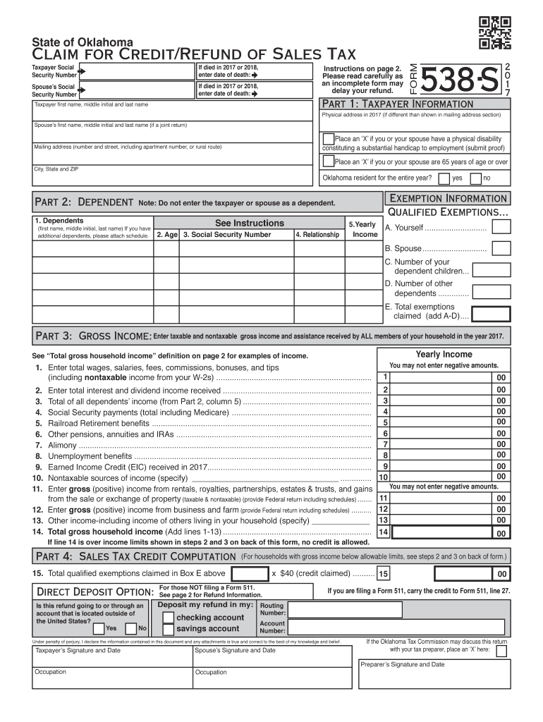 Oklahoma Tax Forms