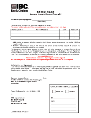 Account Upgrade Form