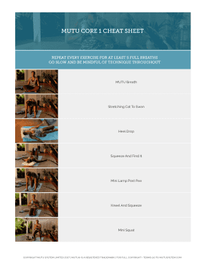 Mutu System Exercises PDF  Form