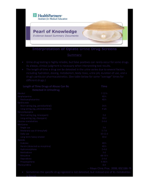 Interpretation Urine Drug  Form