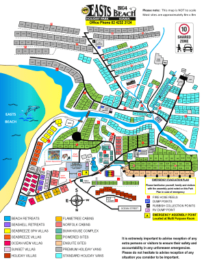 Big 4 Kiama Park Map  Form