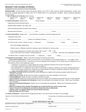  LIC 9140 1116 Request for Course Approval 2016