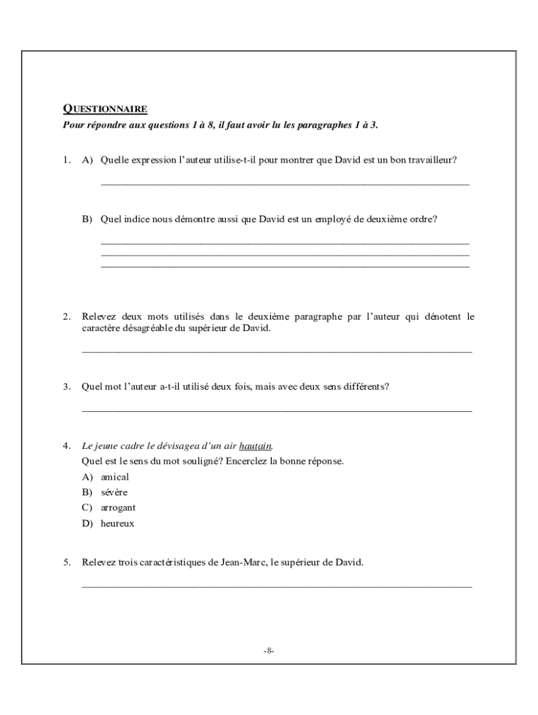 Exemple Examen Admission Secondaire PDF  Form