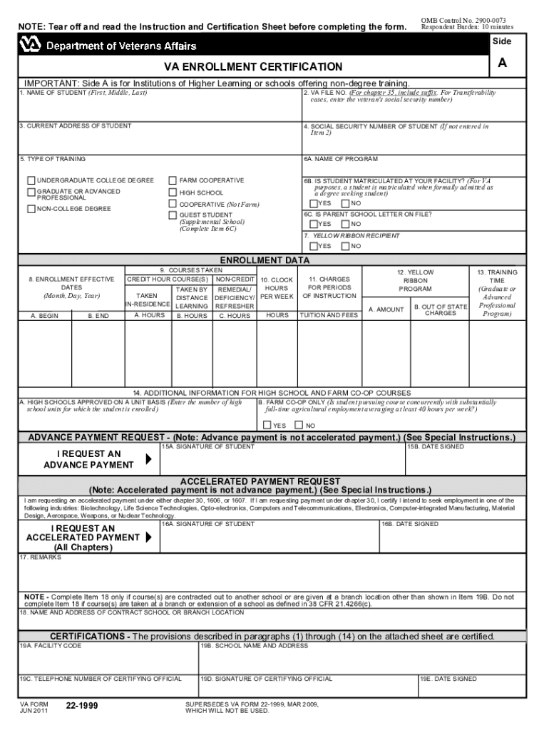  Va Form 22 2018-2024