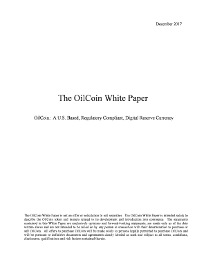The OilCoin White Paper  Form