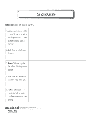 Psa Outline  Form