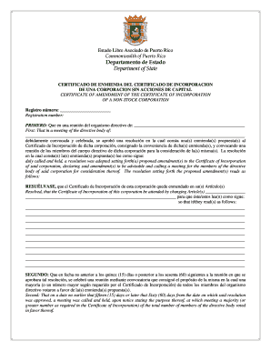 Certificado De Incorporacion  Form