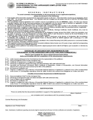 BI FORM V NI 009 Rev 1